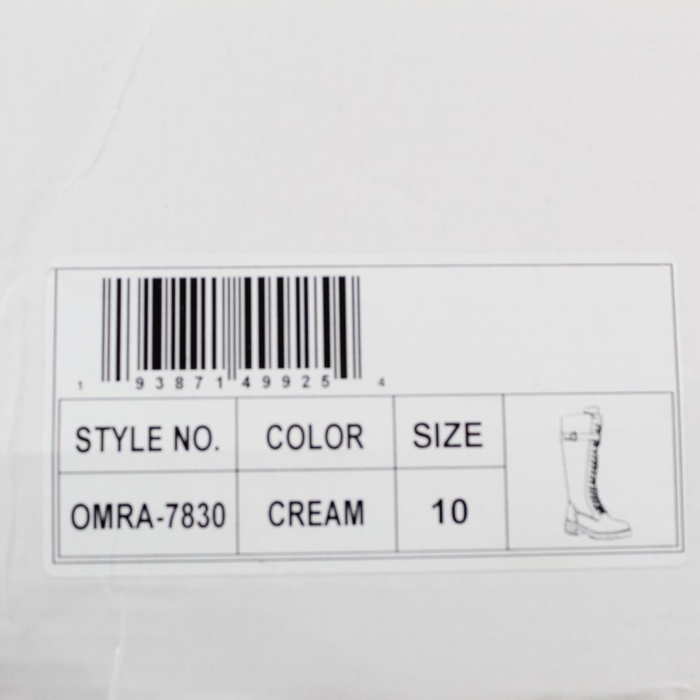 Olivia Miller Simonetta Women's Knee-High Boots - Cream 10M - Picture 6 of 7